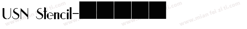 USN Stencil字体转换